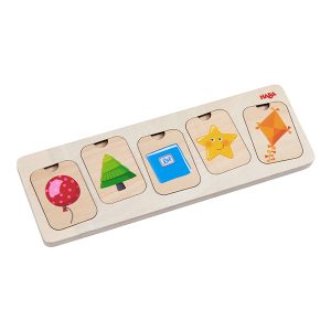 Puzzle: en bois Forme et couleur