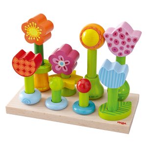 jeu à enficher jardin de fleurs
