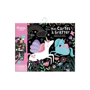 Ma pochette d'artiste - Mes cartes à gratter licornes
