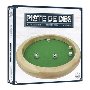 Piste de dès 35cm bois