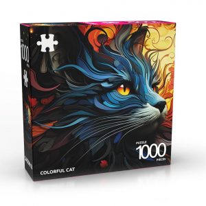 Puzzle - Colorful Cat - 1000 pièces