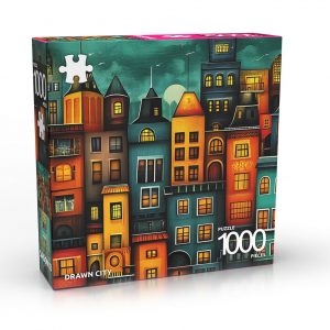 Puzzle - Drawn city - 1000 pièces