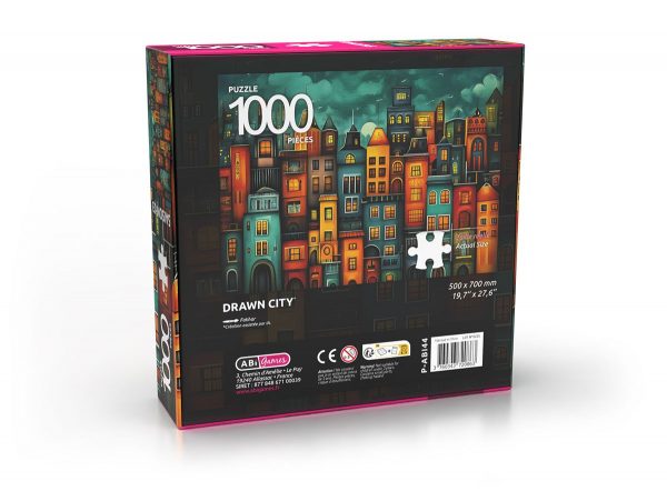 Puzzle - Drawn city - 1000 pièces – Image 3