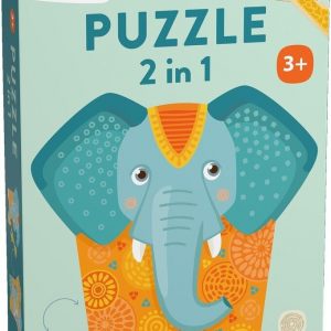 Puzzle 2 en 1 Eléphant