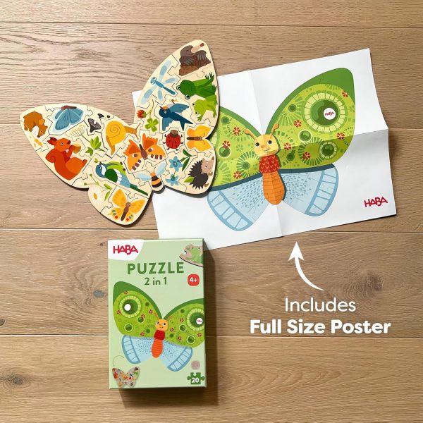 Puzzle 2 en 1 Papillon – Image 3