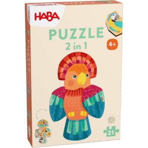 Puzzle 2 en 1 Perroquet