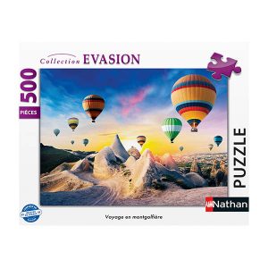 Puzzle - Voyage en mongolfière - 500 pièces