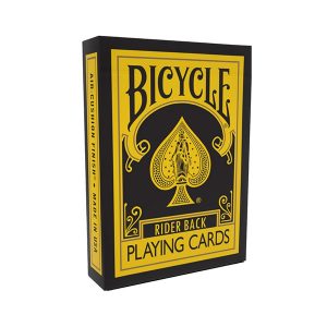 Jeu de 54 cartes Bicycle - Jaune et Noir